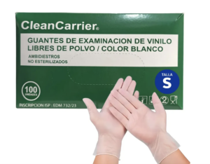 GUANTE VINILO TRSAPARENTE CAJA 100 UN